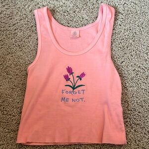 URBAN OUTFITTERS- pink flower tank
